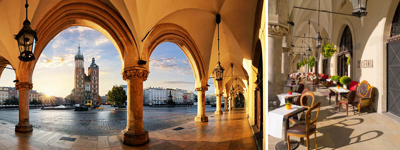 St. Mary Basilikaen fra 1347 t�rner 80m over Krakow, Polen